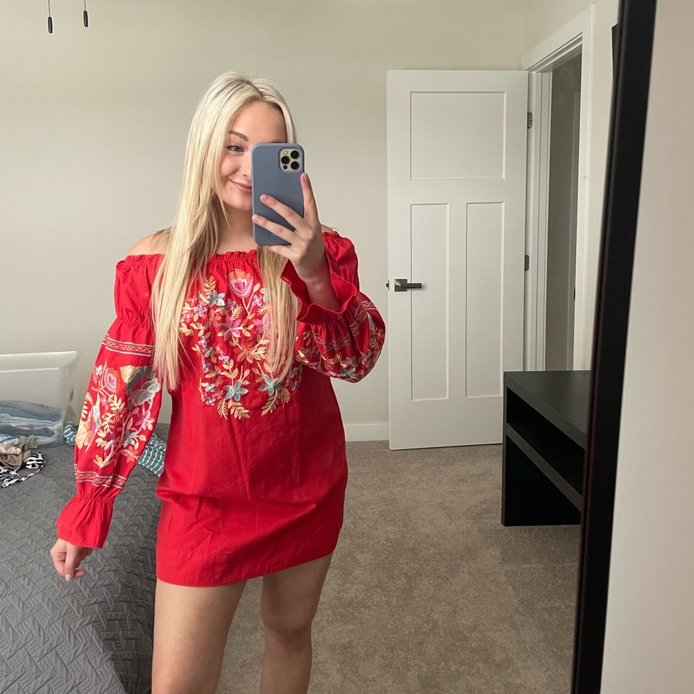 Never worn // Free People red dress